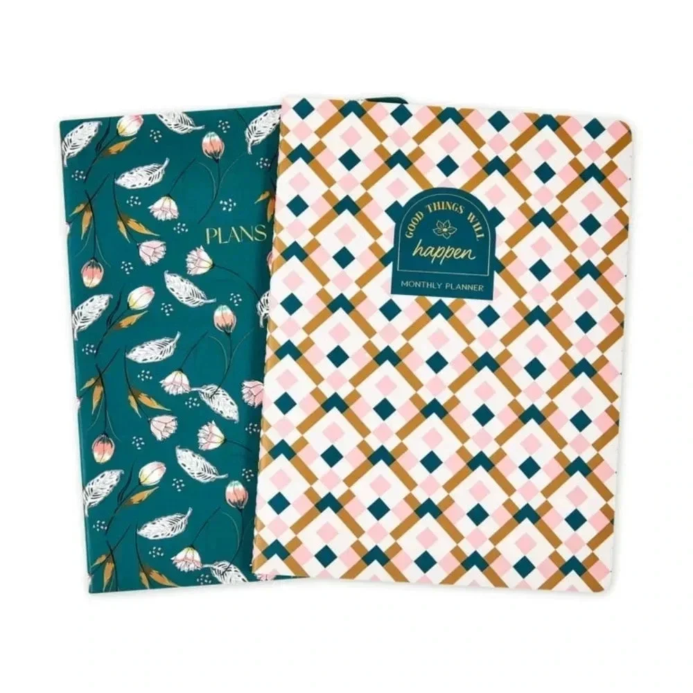 Pen+GearPen+Gear Undated Monthly Planners, 6 in x 8 in, 2 Count